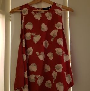 Theory silk patterned top